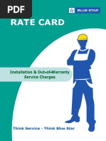 Customer Rate Card