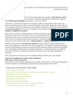 Custo de Capital - o Guia Completo para Decidir Entre Capital Próprio e Capital de Terceiros!