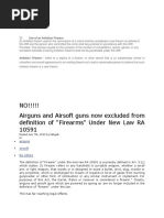 Airsoft and Airguns Exempt from Firearm Laws | PDF | Gun | Gun Barrel