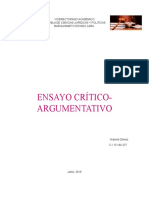 Ensayo Critico - Argumentativo