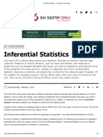 Inferential Statistics - Six Sigma Terminology