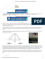 Central Limit Theorem in Six Sigma Application - Lean Six Sigma Training Guide Copy