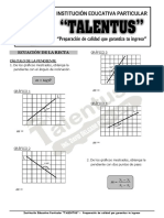 Ecuacion de La Recta - 5°