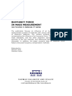 Buoyancy Force in Mass Measurement PDF