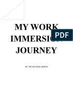 My Work Immersion Journey