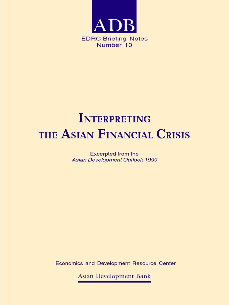 Interpreting the Asian Financial Crisis | PDF | Fixed Exchange Rate ...