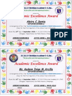 Academic Certificate KINDER 2