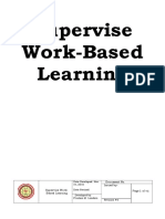 Supervise Work-Based Learning FORM 1.1 S