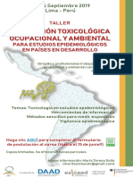 Afiche Taller Toxicologia