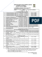 HRDC Schedule 2019 20