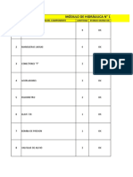 Inventario Módulos Hidráulica