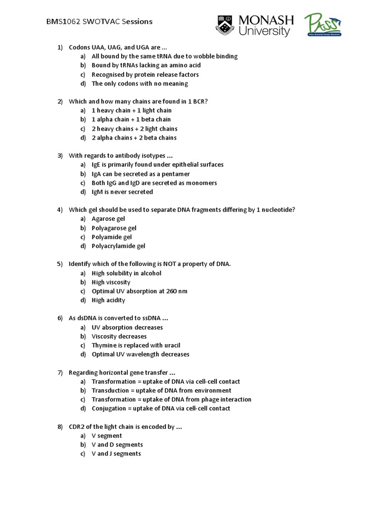 Kahoot MCQ Student PDF Dna Messenger Rna