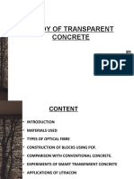 Study of Transparent Concrete