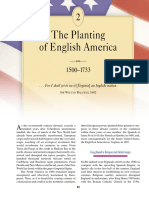 The Planting of English America: Jamestown, the Virginia Colony