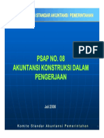 Psap No. 08 Psap No. 08 Psap No. 08 Psap No. 08 Akuntansi Konstruksi Dalam Akuntansi Konstruksi Dalam Pengerjaan Pengerjaan Pengerjaan Pengerjaan