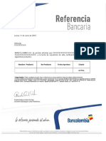 Certificado Formato Bancolombia