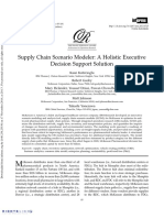 Supply Chain Scenario Modeler: A Holistic Executive Decision Support Solution