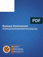 Dcom105 Dcom402 DMGT105 DMGT401 Business Environment PDF