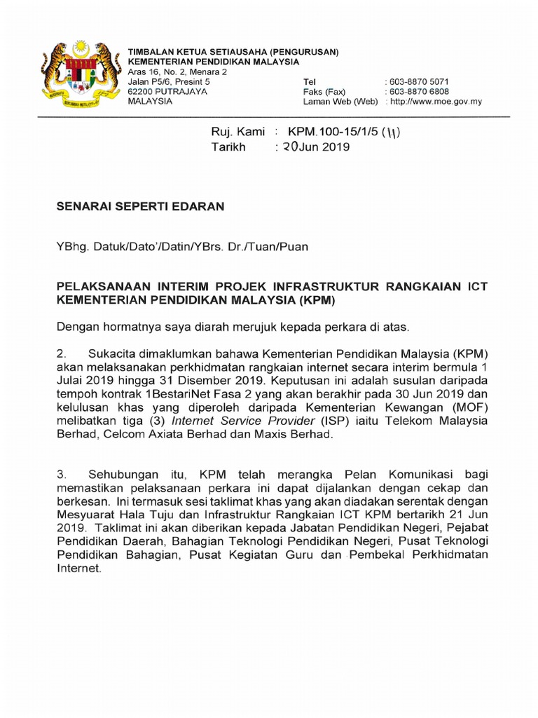 Surat Arahan Pelaksanaan Skpmg2