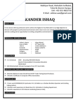 Sikandar CV