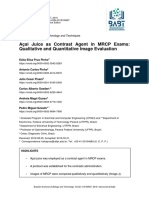 Açai Juice As Contrast Agent in MRCP Exams: Qualitative and Quantitative Image Evaluation