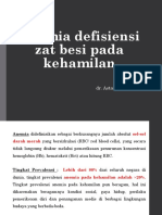 Anemia Defisiensi Zat Besi Pada Kehamilan