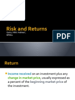 Risk and Returns: Guico, Nikki Andrea C. BFM01