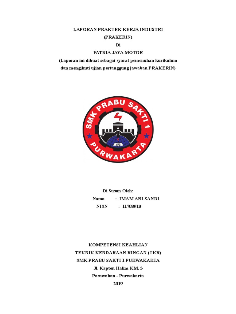 Contoh Laporan Prakerin
