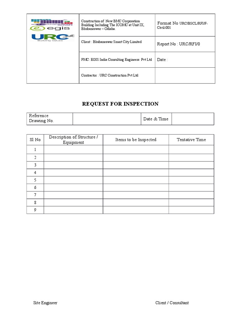 BMC Corporation Building Inspection Request | PDF | Computers ...