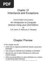 Inheritance and Exceptions: An Introduction To Computer Science Using Java (2nd Edition)