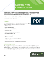 Dairy Effluent Treatment Systems Technote