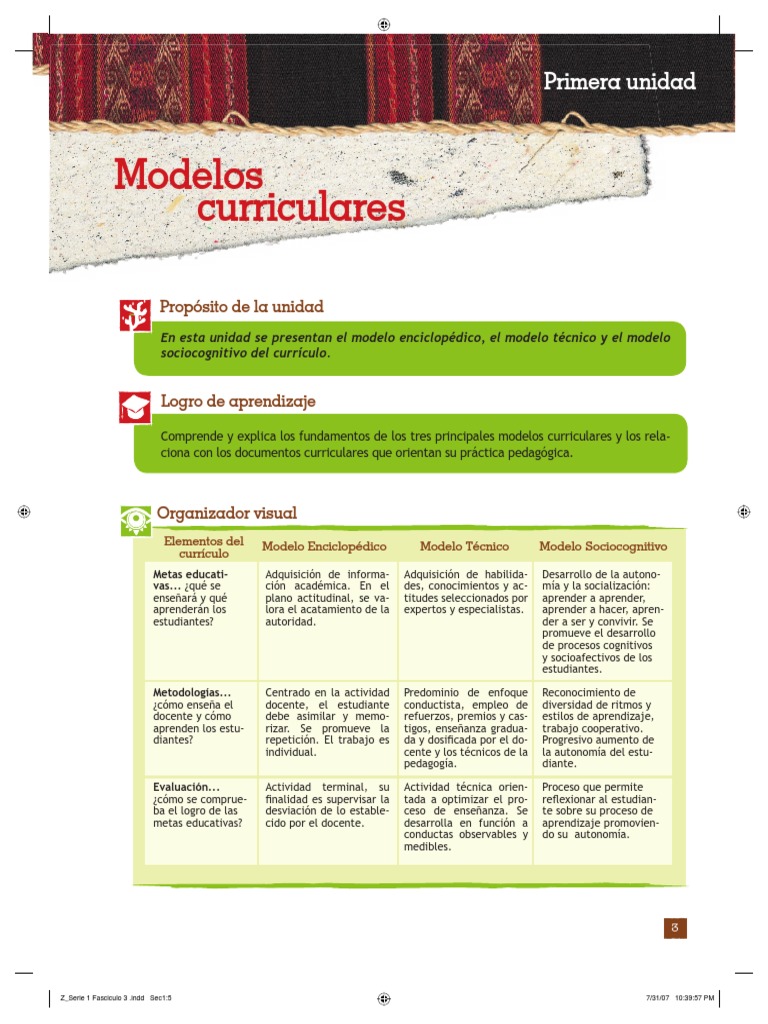 Modelos Curriculares PDF | PDF | Plan de estudios | Evaluación