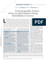 Surface Electromyographic Analysis of The Low Back Muscles During Rehabilitation Exercises