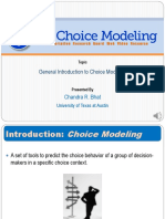 On Choice Modeling