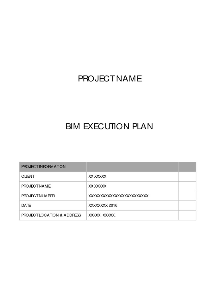 BIM Execution Plan Overview | PDF | Building Information Modeling ...