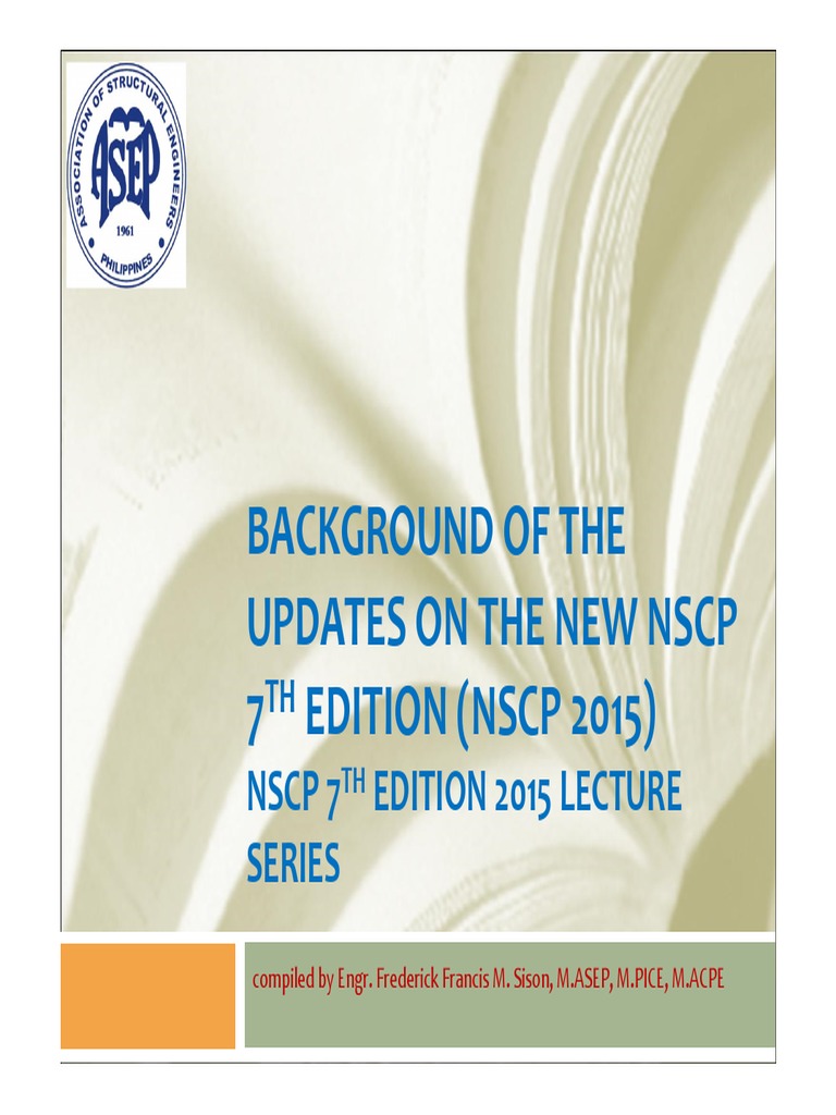 NSCP 2015: Key Updates Overview | PDF | Solid Mechanics | Structural ...