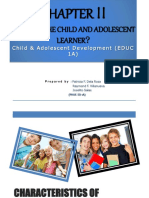 Who Are The Child and Adolescent Learner?