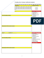 iBT: Reading 오답노트 (Answer Justification Handout) : Question Type (Check)