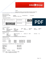 Lion Air Eticket Itinerary / Receipt: Rizky/Muhammad Sugih MR