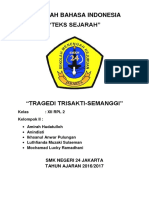 Teks Sejarah Tragedi Trisakti Semanggi