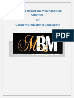 Internship Report On Merchandising Activities of Garments Industry in Bangladesh