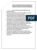 Effects of Probiotics On Behavioral Symptoms of Inflammatory Diseases - ABHINAV PDF