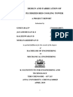 Design and Fabrication of Fluidized Bed Cooling Tower: Submitted by