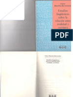 Claire Blanche-Benveniste Estudios Linguisticos Sobre La Relacion Entre Oralidad y Escritura