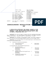 Cabadbaran SP  Resolution No. 2009-64