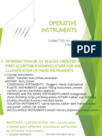 Operative Instruments: Submitted By-Arnavi Final Year