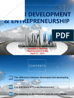 Entrepreneurship and Human Development Report