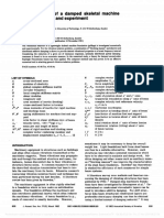 Foundation - Theory and Experiment: Vibration Isolation of A Damped Skeletal