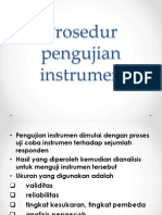 Pertemuan 3 Prosedur Pengujian Instrumen