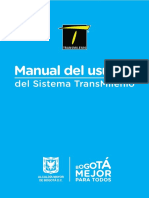 Manual Del Usuario de TransMilenio 2019-1